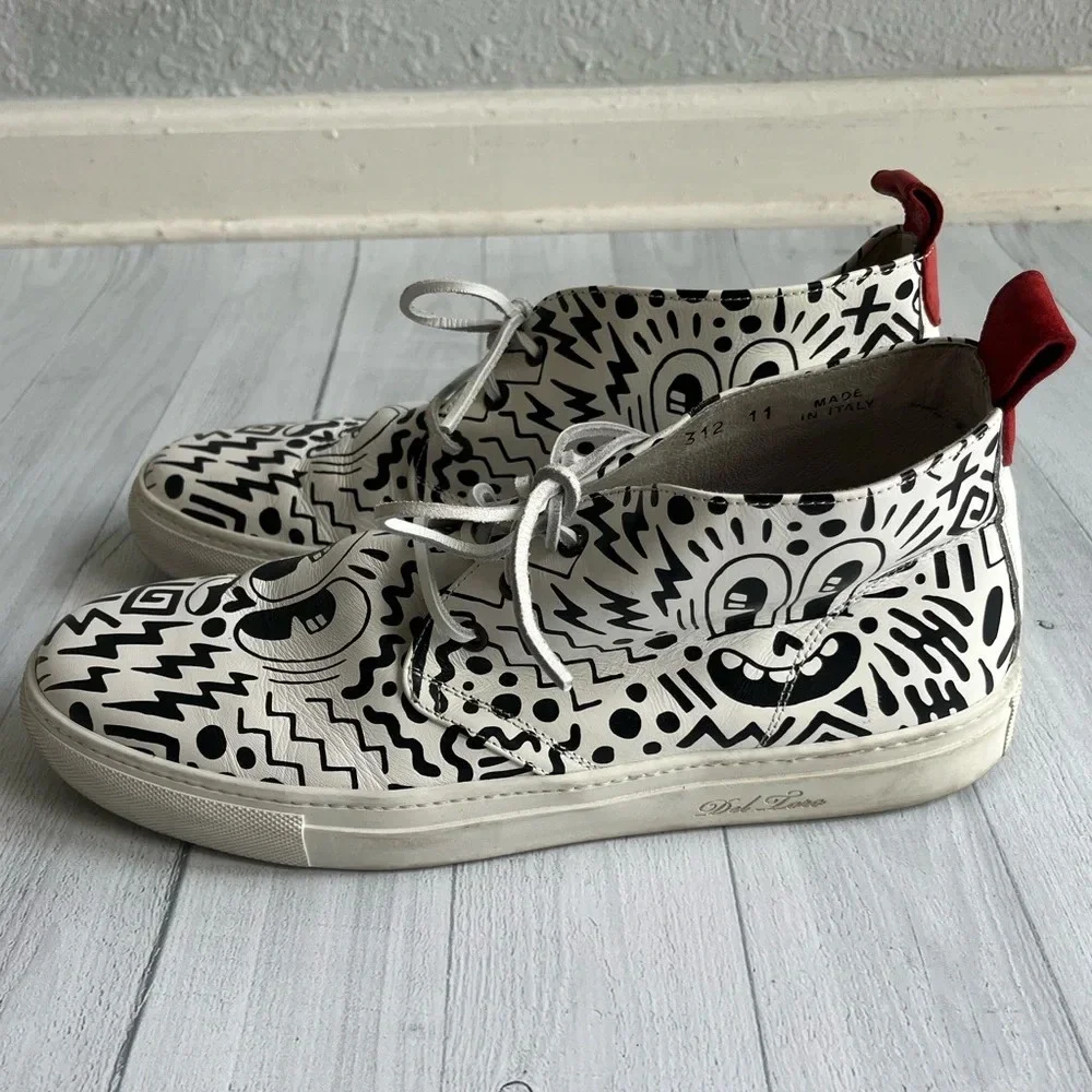 RARE DEL TORO x PEPSI LIVE FOR NOW Eduardo Hattie Graffiti Chukka Sneakers Sz 11 - Picture 7 of 11